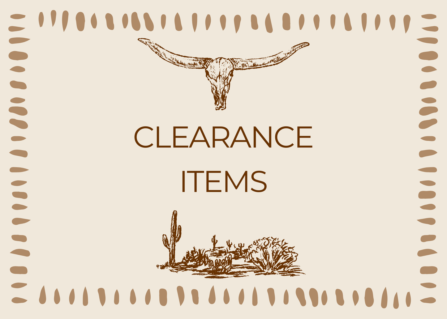 **CLEARANCE BAGS**