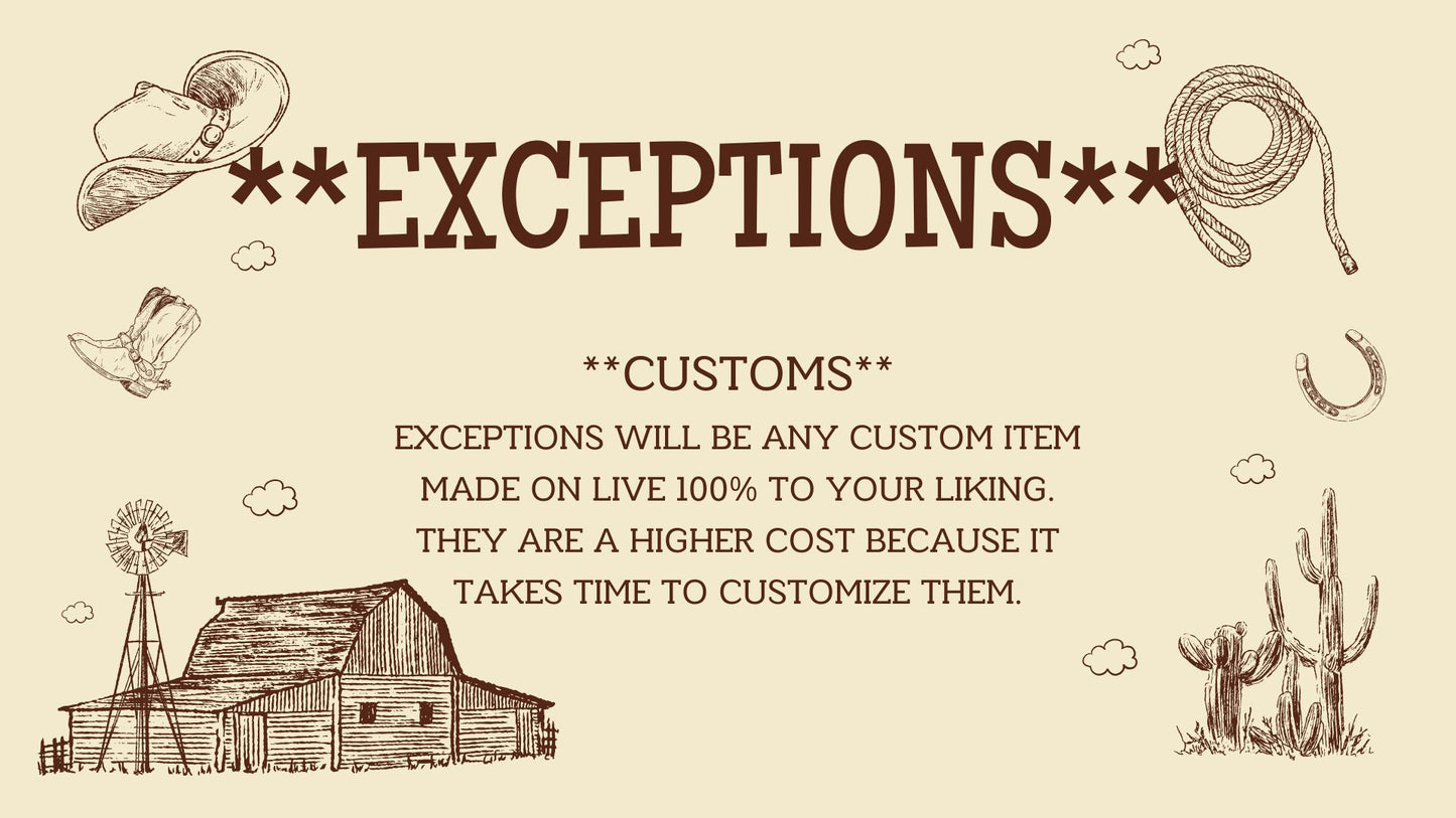 **EXCEPTIONS** Customs